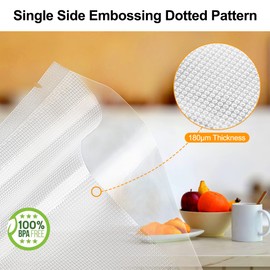 HOOMIL Vacuum Sealer Bags, 16 x 24/50 Bags, BPA-Free Vacuum Film Vacuum Bag for All Food Vacuum Sealer