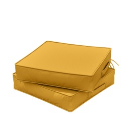 Snubbull Outdoor Chair Cushions 19 X 19 X 4 Inch Patio Furniture Cushions Waterproof & Fade Resistant Outdoor Cushions for Patio Furniture with Handle & Adjustable Straps Set of 2