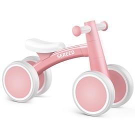 SEREED Baby Balance Bike for 1 Year Old Boys Girls 12-24 Month Toddler Balance Bike, 4 Wheels Toddler First Bike, First Birthday Gifts