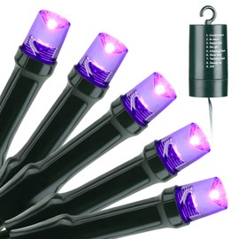 Joomer Battery Christmas Lights, 33ft 100 LED Battery Operated String Lights Waterproof 8 Modes & Auto Timer for Christmas Trees, Home, Garden, Party and Holiday Decoration (Multi-Color)