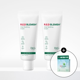 [1+1] Dr. G Red Blemish Clear Soothing Cream 70mL (tube type): Dr. G [1+1] 닥터지 레드 블레미쉬 클리어 수딩 크림 70mL(튜브형) : 닥터지