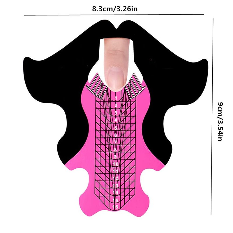 100pcs Extra Long Art Nail Extension Paper Nail Art Tips