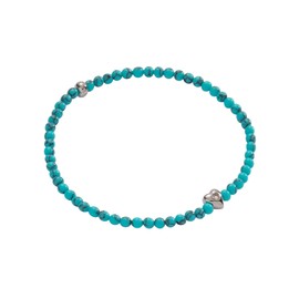 Alex and Ani Turquiose Heart Mini Stretch Bracelet