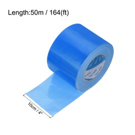 uxcell Heavy Duty Duct Tape, 4 Inch x 55 Yard Waterproof Flexible Hand Tear Strong Adhesive Duct Tapes for Crafts DIY, Fixing, Repairs, Blue