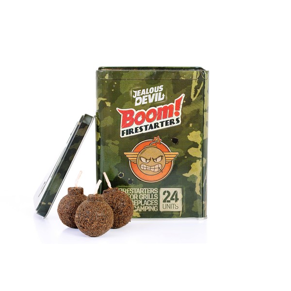 Jealous Devil Jealous Devil Boom! Firestarters 24 Pack, 100% Natural