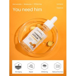 Turmeric Dark Spot Corrector Serum, Turmeric Face Serum, Turmeric Repair Face Serum, Turmeric Serum for Dark Spots for Face and Body, Organic Skin Lightener (1PC)
