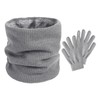 HDGSAFD 1 Gestrickter Halswärmer Und 1 Paar Thermohandschuhe, Halswärmer, Winddichter