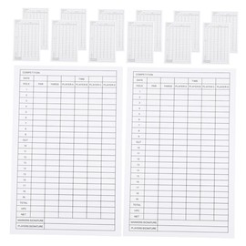WOONEKY Golf Disc Golf Scorecards Sports Exam Accessory Score Record Tools Outdoor Supply Lightweight Portable Scorecards