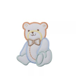 Wholesale Applique Boy Teddy Bear, Puffy, Baby, Iron on Patch, 3"
