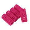 Soft Deep Pink Small Hair Rollers (5 Pcs) Hair Curl 2ea