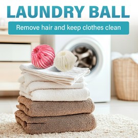 Pet Hair Remover for Laundry, 12 PCS Reusable Hair Catcher,Pet Hair Remover Balls for Washing Machine Reusable Hair Catcher for Dogs and Cats, Red