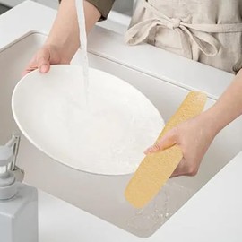 Loofah Natural, Ducha Loofah 5 piezas 8-11 Esponja natural absorbente y fácil de hacer espuma Luffa esponjas exfoliantes suaves para cocina, baño