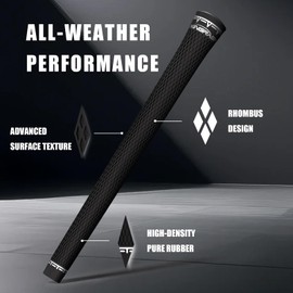 KINGRASP Golf Grips,13 Pack Rubber Grips,High Traction & Feedback,Complete Repair Kits