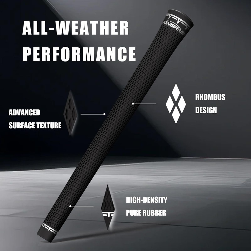 KINGRASP Golf Grips,13 Pack Rubber Grips,High Traction & Feedback,Complete Repair