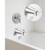 Bathtub Spout Without Diverter, 5.3", All Metal 304 Stainless Steel,
