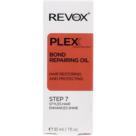 REVOX B77 - Plex Bond Repairing Oil Paso 7, 30 ml, Aceite Capilar Reparador, Evita la Aparición de Puntas Abiertas, Repara Cabello Dañado, Evita el Encrespamiento, Potencia el Brillo del Pelo