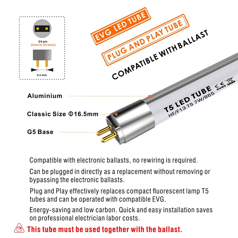 IHYCTV T5 21 Inch LED F13T5DL LED Replacement Bulb F13T5