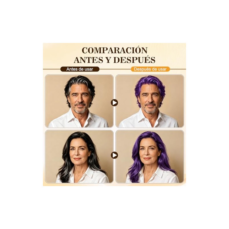 Champú Instant Hair Color Cabello Dye Shampoo Tinte Instantáneo Adecuado
