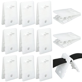 12pcs Inground Pool Solar Cover Clips for Reel, Plastic Blanket Reel Attachment Kit General Liner Clamps for Universal Swimming Pool (White)