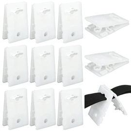 12pcs Inground Pool Solar Cover Clips for Reel, Plastic Blanket Reel Attachment Kit General Liner Clamps for Universal Swimming Pool (White)