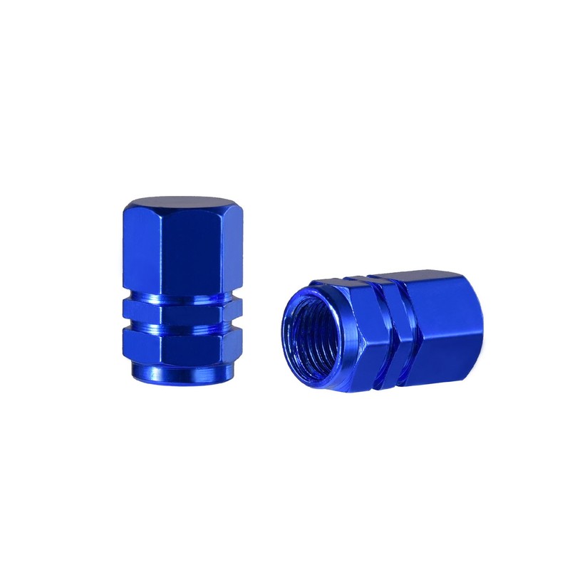 EBOOT 8 Pcs Blue Tire Stem Valve Caps Wheel Valve
