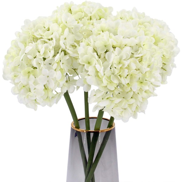 TOPIA High Details Hydrangea Silk Flowers (225 Petals of Each