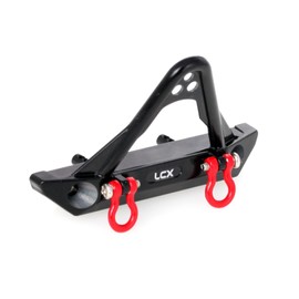 LCX Racing 1/24 RC Crawler Car Aluminium Front Bumper for Axial SCX24 Deadbolt JLU Wrangler C10 Gladiator Bronco, Upgrades Parts Accessories