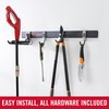 Rubbermaid FastTrack Garage Storage Utility Hooks 5 Piece Black All