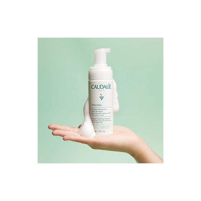 Caudalie Vinoclean Espuma Facial Limpiadora Limpiador Diario Que Limpia Suaviza