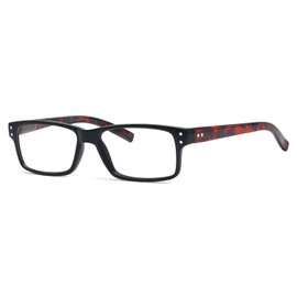 Eyekepper Spring Hinges Vintage Reading Glasses Men Readers Black Frame Tortoise Arms