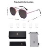SOJOS SJ1072 Fashion Polygon Sunglasses for Men and Women, Mirrored