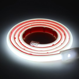 KISUFU 230 V COB LED Strip, 288 LEDs/m Super Bright High Density IP65 Waterproof 50 cm Cuttable Double-Sided Strip Neon LED Strip Light Strip Light Strip for DIY Indoor and Outdoor Lighting Projects