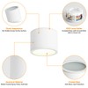 Gleonlux Surface-Mounted Ceiling Spotlight, White, IP44, Surface-Mounted Spotlight with GX53