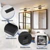 KELIDEN 24 inch Black Bathroom Light Fixture 5 Color Temperature