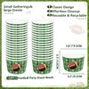 INSPIREYEE 100 PCS Football Party Snack Bowls 9 oz Green