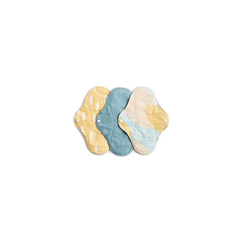 Vimse Washable Sanitary Pads Blue Sprinkle Pack of 3 (Regular)