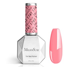 MelodySusie Neon Pink Gel Nail Polish,0.5fl oz Light Pink Soak Off UV LED Bright Pink Gel Polish Gift for Women Nail Art Manicure Salon DIY Nail Design Decoration at Home-1741