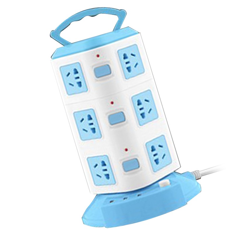 Power Strip Tower Type Multifunctional Socket Outlet Overload Protection Portable