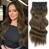 [NEW IN] Vigorous Clip in Hair Extensions Long Wavy Synthetic