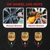 M14x1.5 OEM Factory Wheel Lug Nuts, Acorn Seat, Zinc, 24Pcs