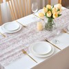 CHUQING Table Runner Pink 70 cm x 3 m Transparent