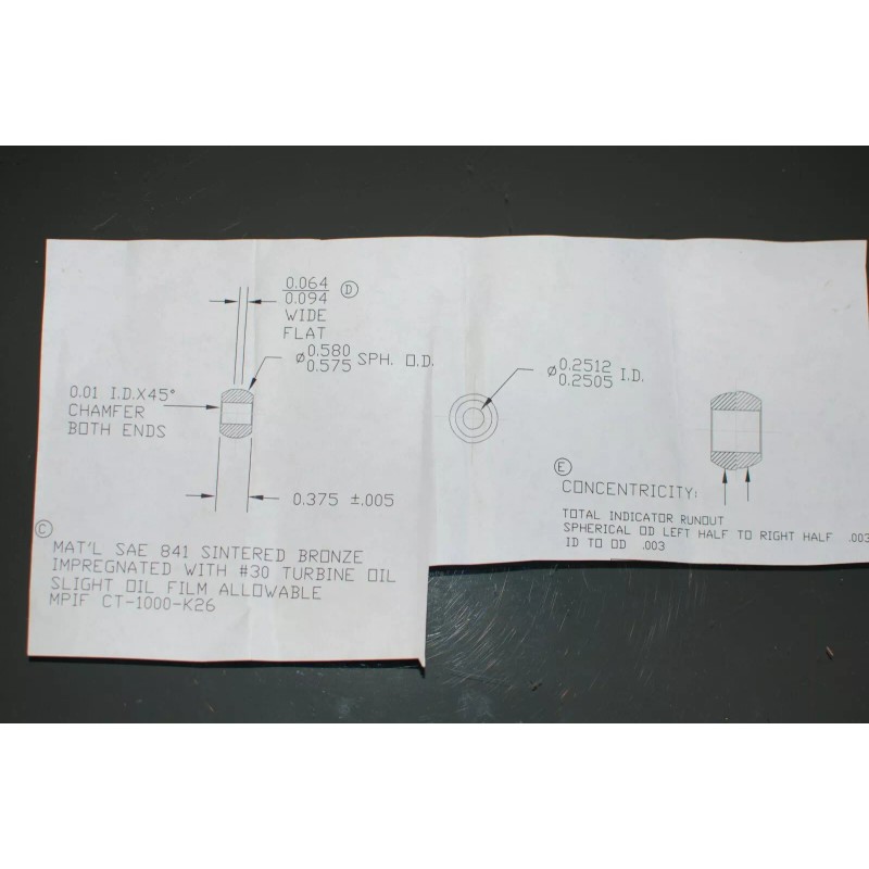 Triangle Spherical Bronze Bushing, common use fan motor – dehumidifier,