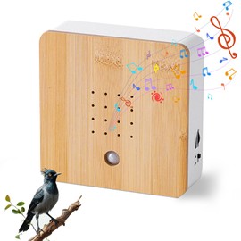 Nature Sounds Box, Bird Singing Box, Toilet Motion Sensor, Noise Box with Wall Mount, Bird Box White, Bird Voices Motion Sensor, for Bathrooms, Spas, Toilets (12 cm)