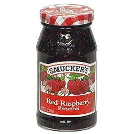 Smucker's Red Raspberry Preserves, 12 oz
