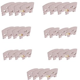 Lsgoodcare 28pcs Size 4/4 3/4 1/4 1/16 1/2 1/10 1/8 Violin Maple Bridge Violin Parts