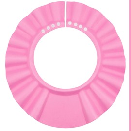 Adjustable Eye and Ear Protection, 1 Piece, Pink Soft Shampoo Protection for Toddlers and Adults, Shower Cap Kids, Baby Shampoo Cap, Hair Washing Aid for Hair Washing Without Tears
