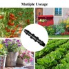 iMopo 70 Pack Drip Irrigation Universal 1/4" Barbed Coupling Fitting,