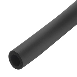 sourcing map Pipe Insulation Foam Tube Lagging Insulation Pipe 12mm(1/2 Inch) ID 20mm OD 20" Heat Preservation for Handle Grip Support, Black