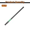 HARFINGTON 5pcs H6 Flat Hex Head Screwdriver Bit 6mm Metric