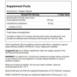 Swanson Swanson Prolacto Acidophilus 4 Billion Cfu 60 Veg Capsules